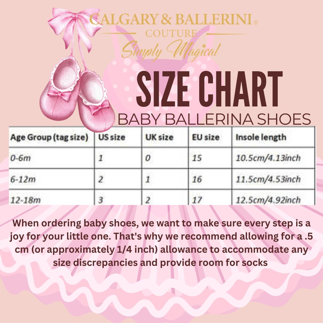 baby slippers size chart
