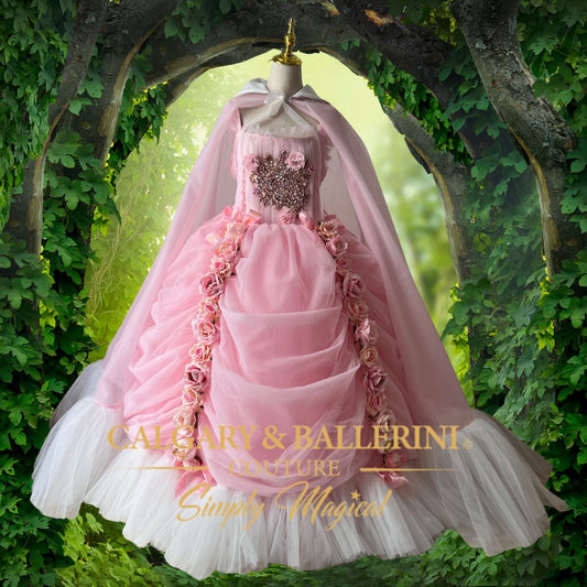 Pink victorian ball gown