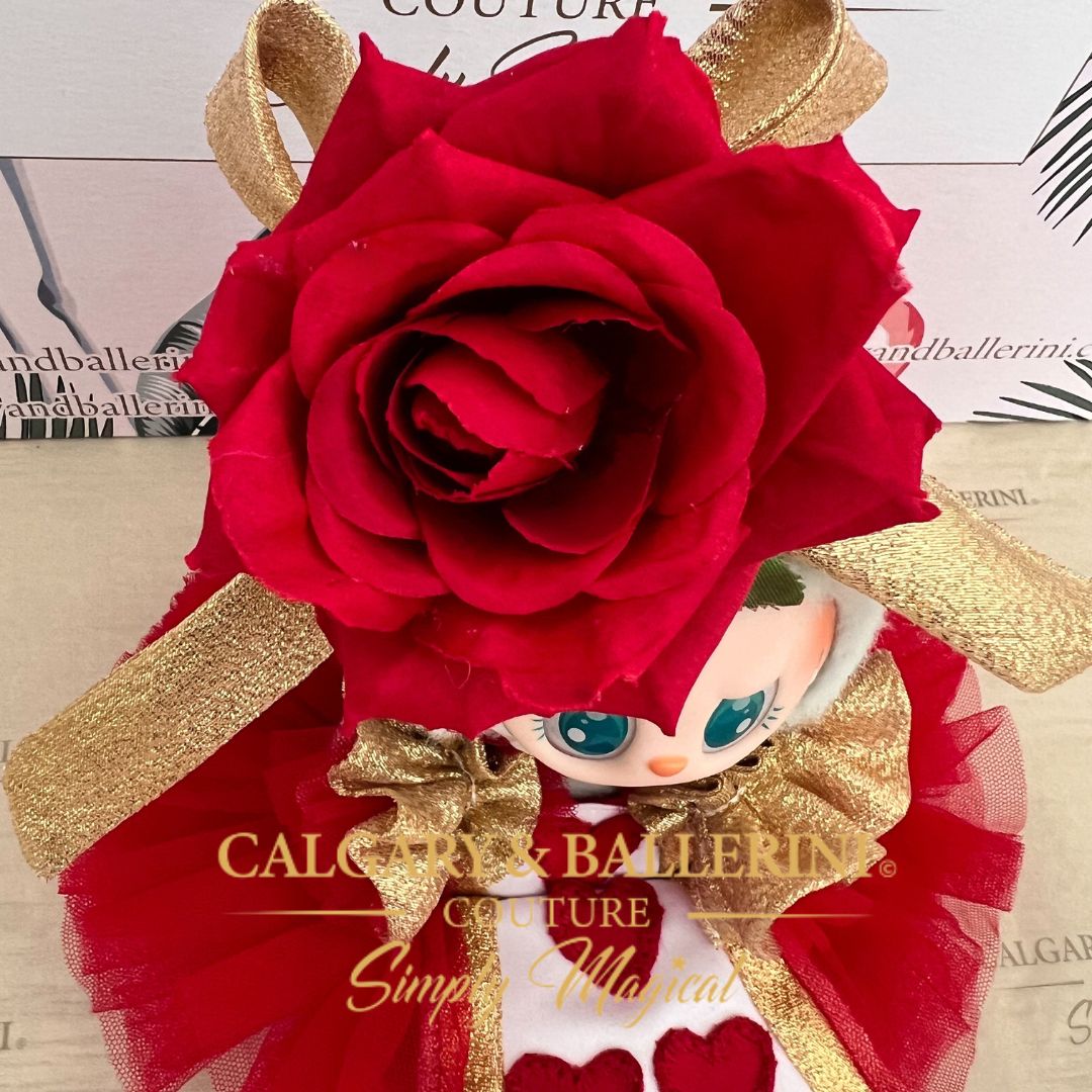 Queen of Hearts Couture Designer Outfit for Labubu Dolls