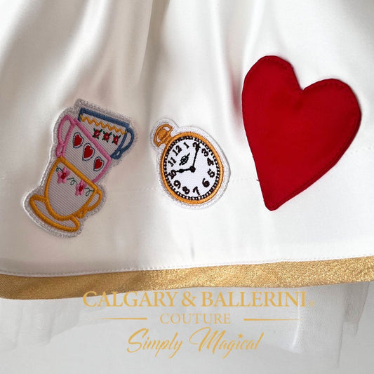 Wonderland White Rabbit Fairytale Dress (Ages 1–6 yrs) | Kids Couture Outfit