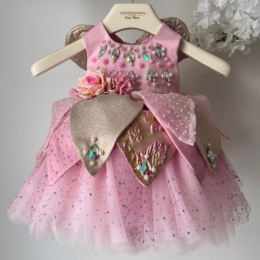 luxury pink Fairy dress for kids