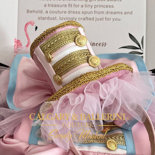 Kids Party Hat | Pink Nutcracker Luxury Top Hat (One Size)