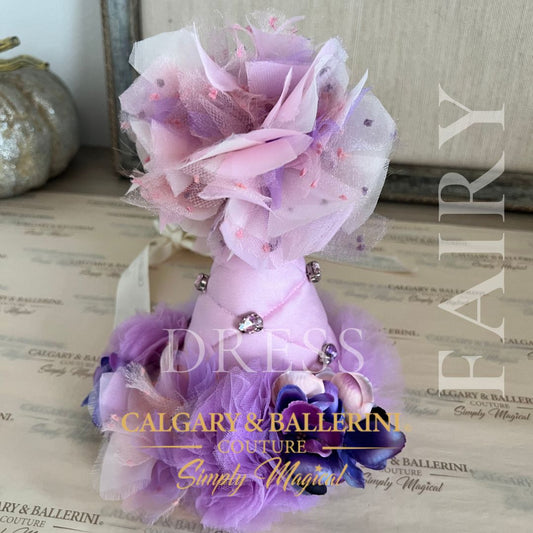 purple custom birthday party hat to match the fairy dress