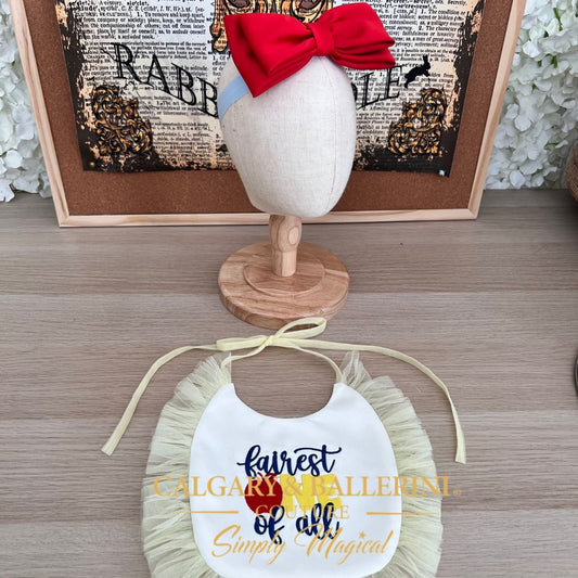Snow White Bib and Bow Set