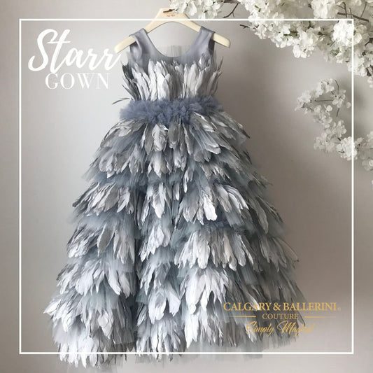 Where to Buy The Silver Starr Wedding Gown? Luxury Feather Couture