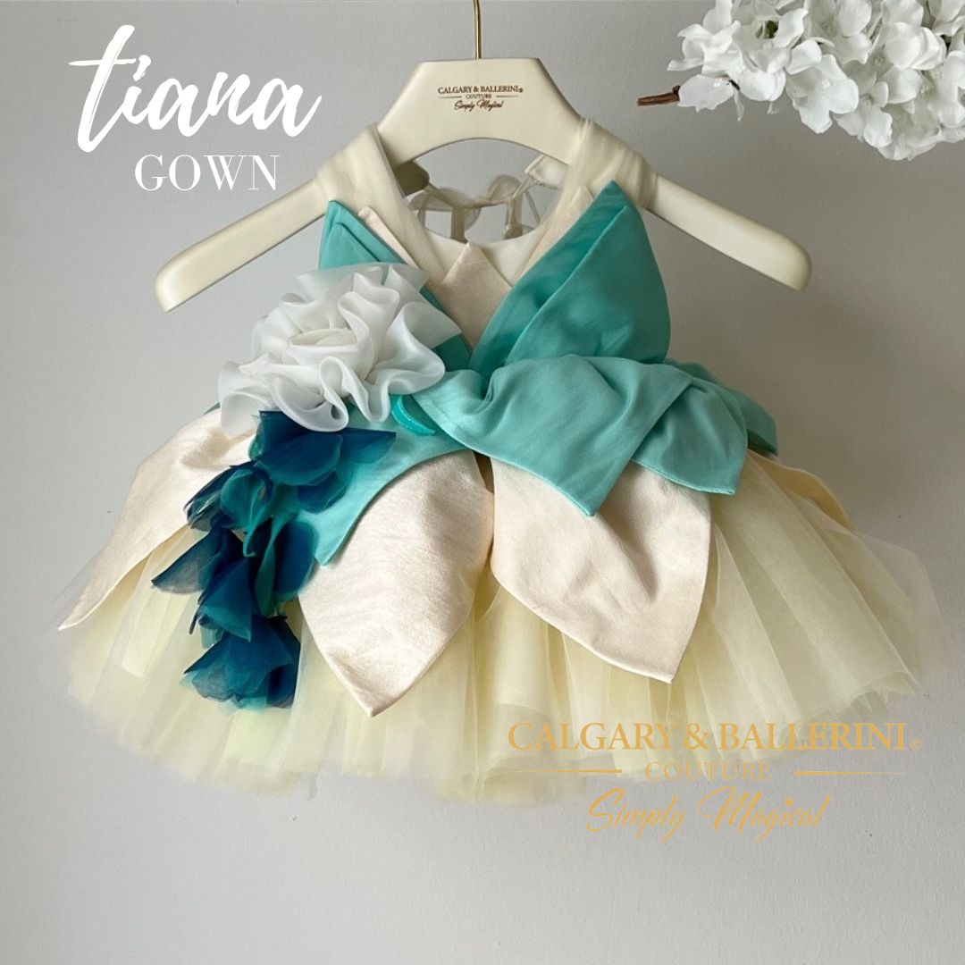 Princess Tiana Inspired Birthday Dress - From Your First Birthday Till 10 Years Birthdays