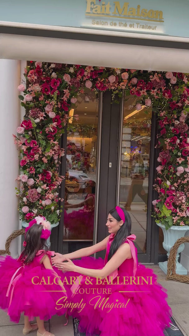 Fuchsia Doll Birthday Gown by Calgary and Ballerini