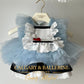 First Birthday Dress  (Ages 1–6 yrs) |  Kids Alice Wonderland Blue Outfit