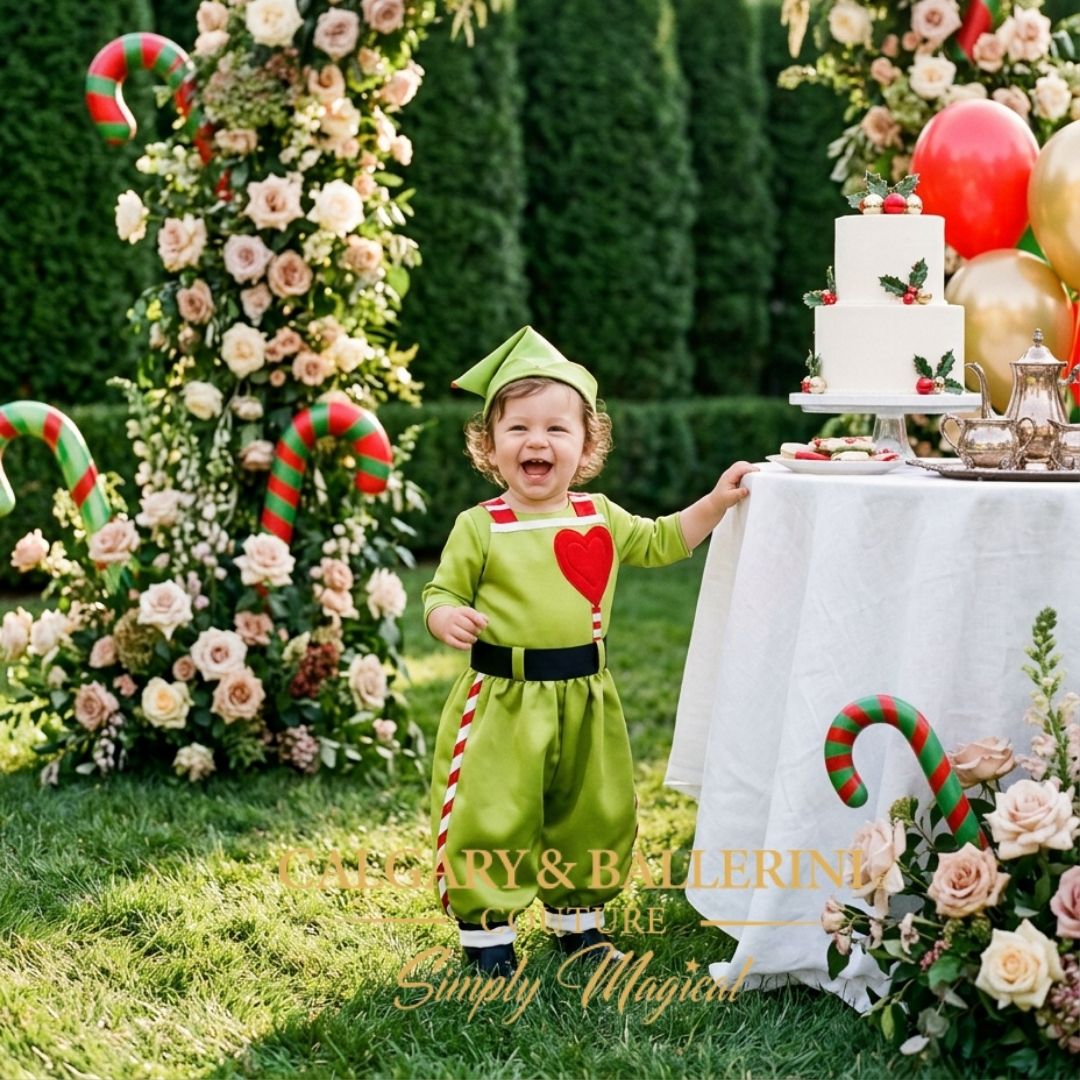 Baby Boy Green Mischief Elf Ensemble