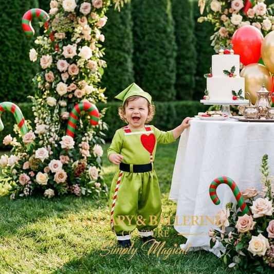 Baby Boy Green Mischief Elf Ensemble