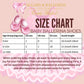 baby slippers size chart 