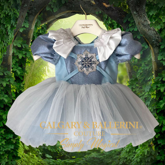 Blue Christmas Dress Girl