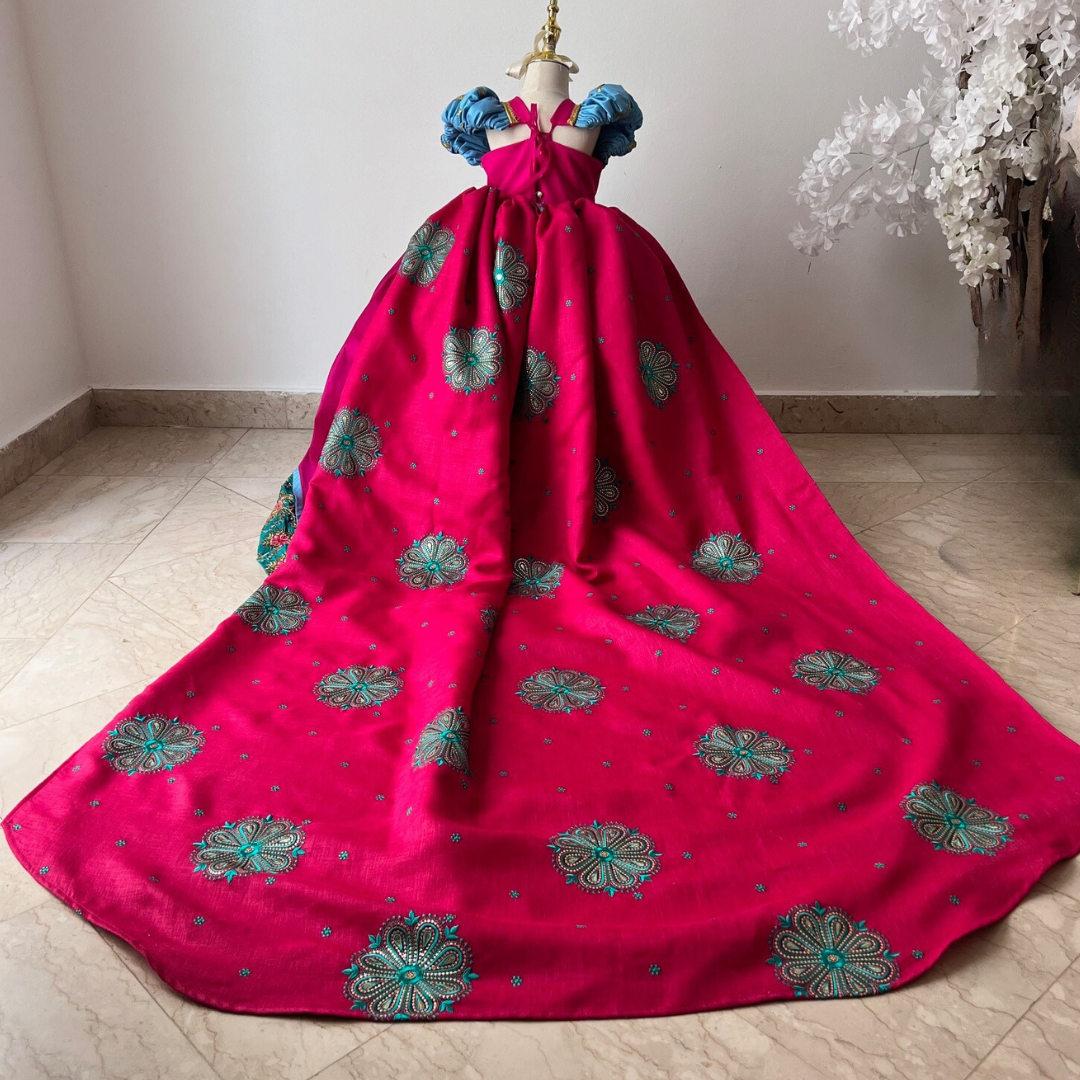 bollywood princess dress Bollywood Princess Dress Girls | Pink Party Gown