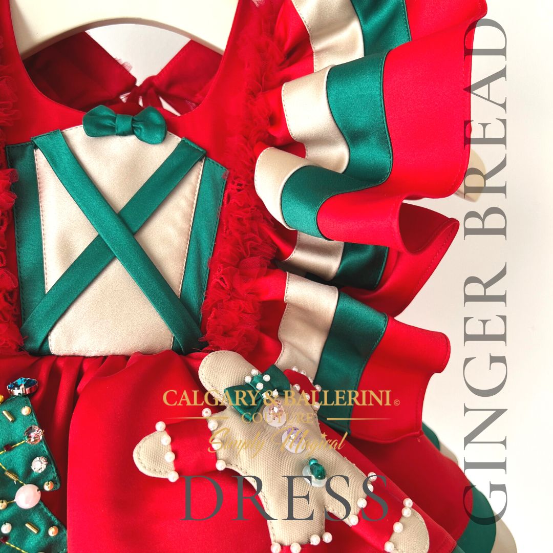 Gingerbread Costume | Girls Christmas Dress for Toddler and infant