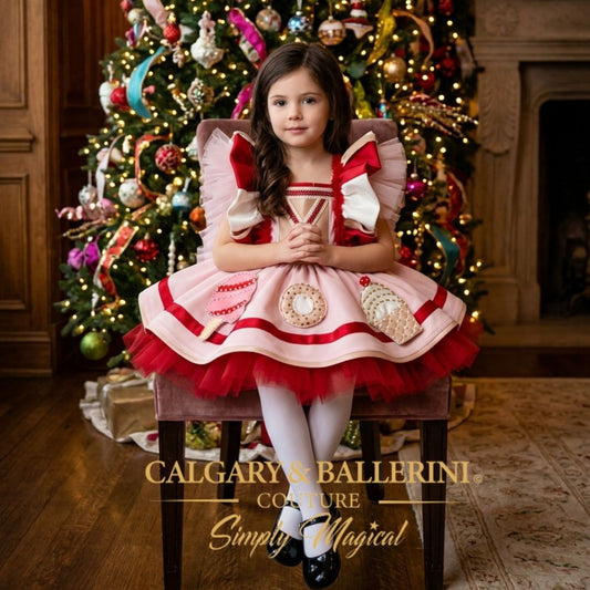 Girls Candy Cane Dress