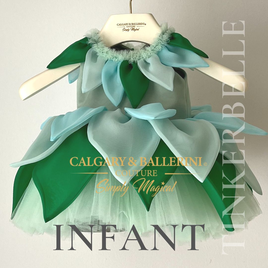 green Fairy first birthday dress 