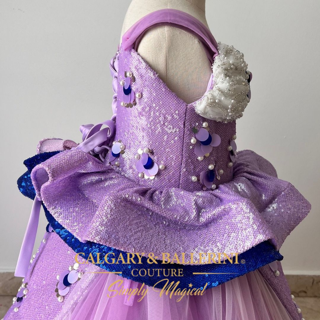 Lavender princess dress girl
