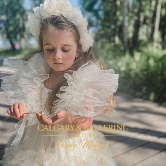 Luxury Baptism Dresses for Girls | Ivory Ball Gowns for Ceremonies - Emily Gown