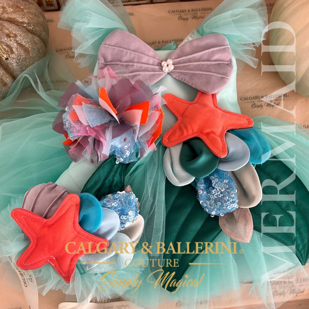 Little Mermaid Costume with matching hat sold separately mermaid birthday dress 