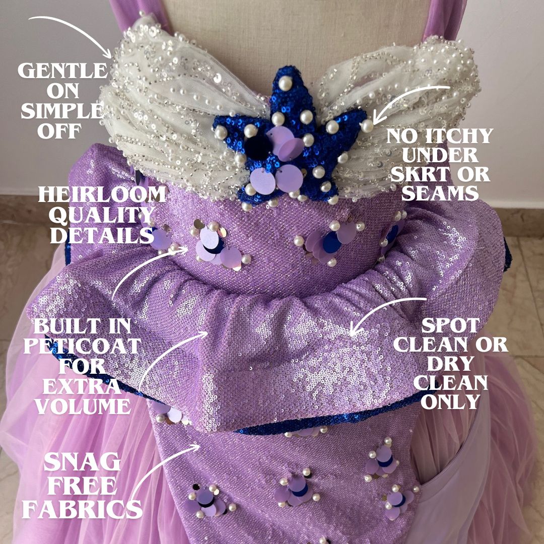 Mermaid lavender birthday dress