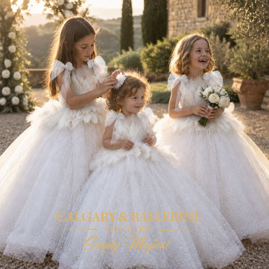 Baby Girl Flower Girl Dress | White Couture Dress