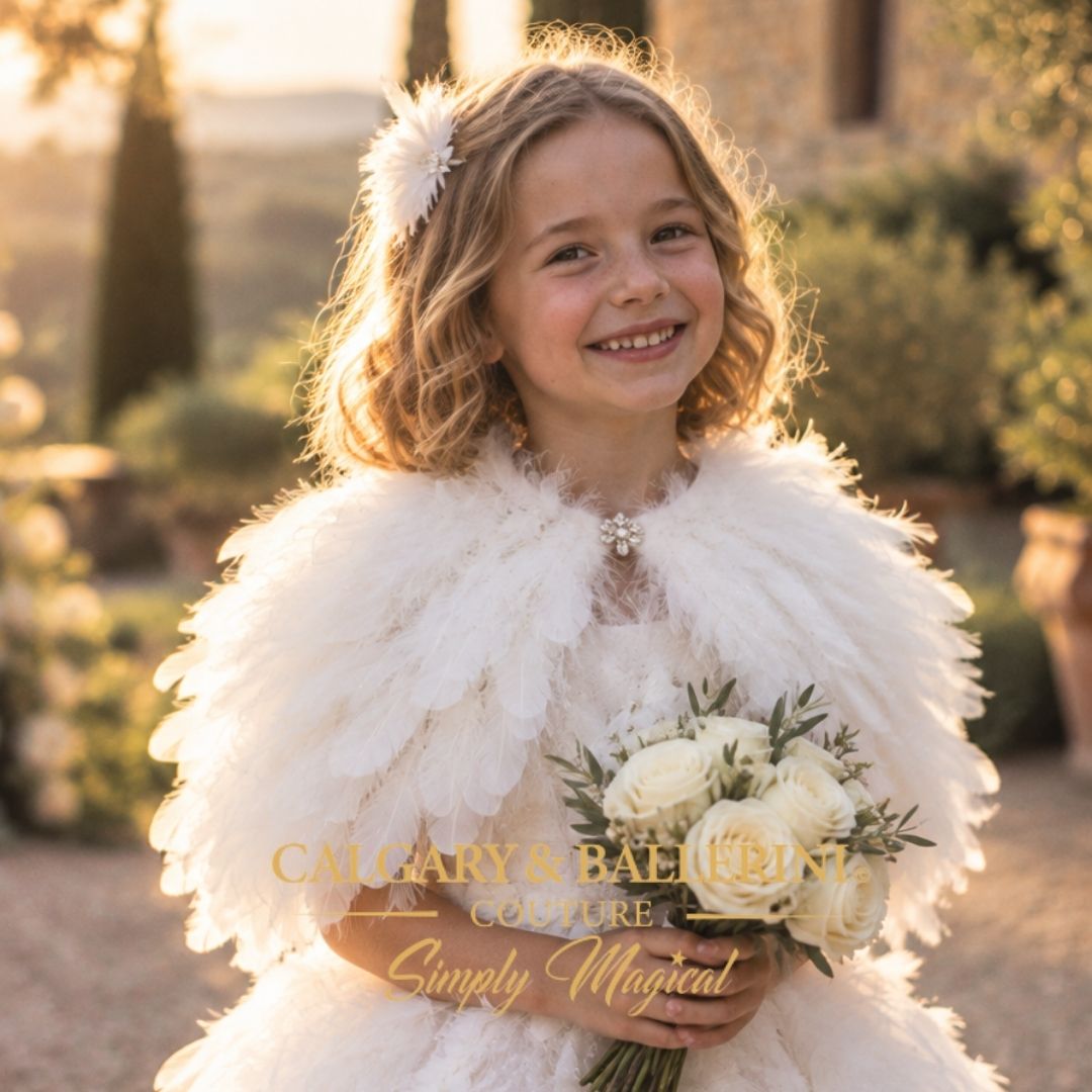Baby Girl Flower Girl Dress | White Couture Dress