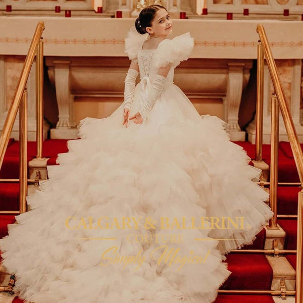 Kommunionkleid mit Schleppe