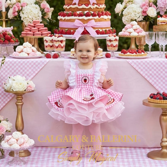 Berry First Birthday Dress | Strawberry Cake