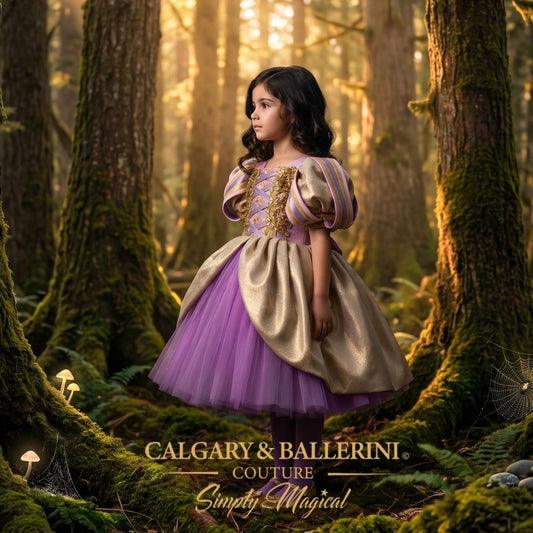 Purple Princess Rapunzel Twirl Dress Girls