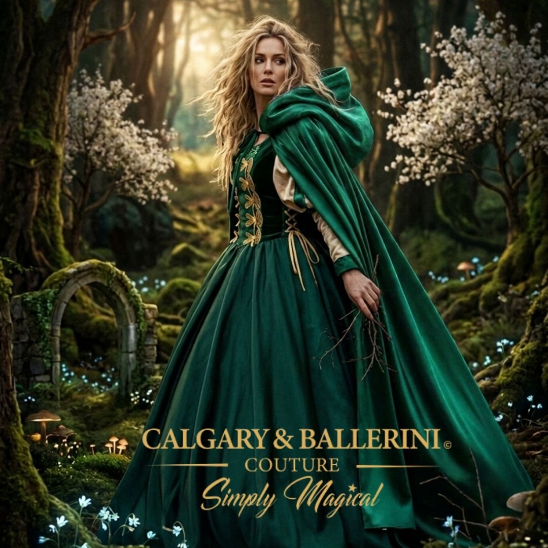 Emerald Celtic Princess Gown
