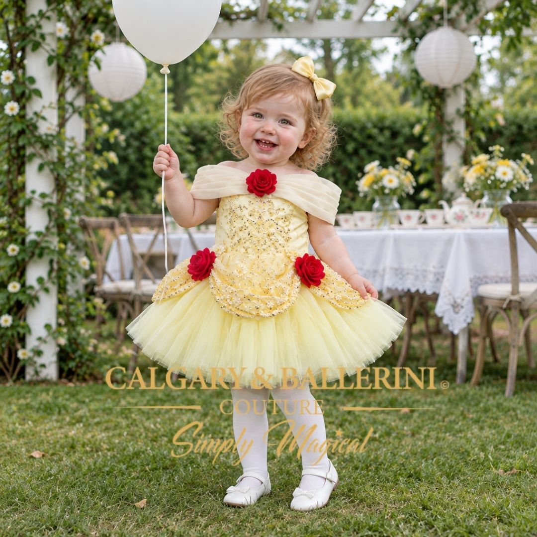 Couture Yellow Baby Princess Dress