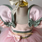 Piglet birthday dress cake smash apricot
