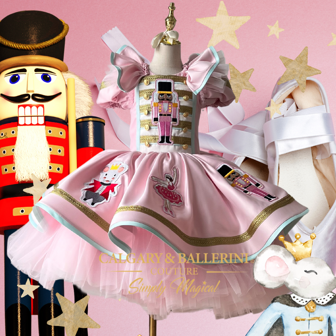 Pink nutcracker girls dress 