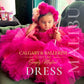 Pink birthday dress girls handmade
