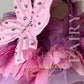 Pink rhinestone fairy dress girls