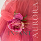 Pink rose princess dress baby