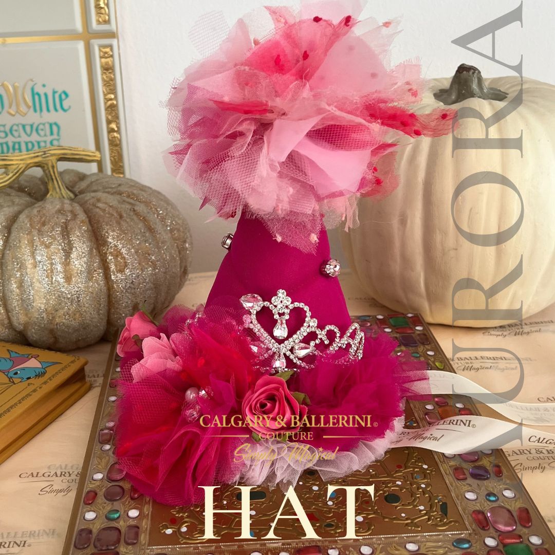 Elevate your little princess's birthday celebration with our exquisite Sleeping Beauty Party Crown. This custom-made crown features a rhinestone princess crown design and a whimsical pom pom top, adding a touch of luxury and enchantment