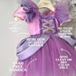 Rapunzel birthday dress infant 