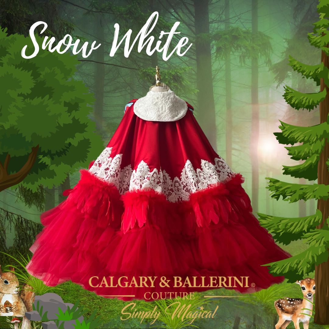 Snow White Yellow Dress - Fairytale Cape Detail