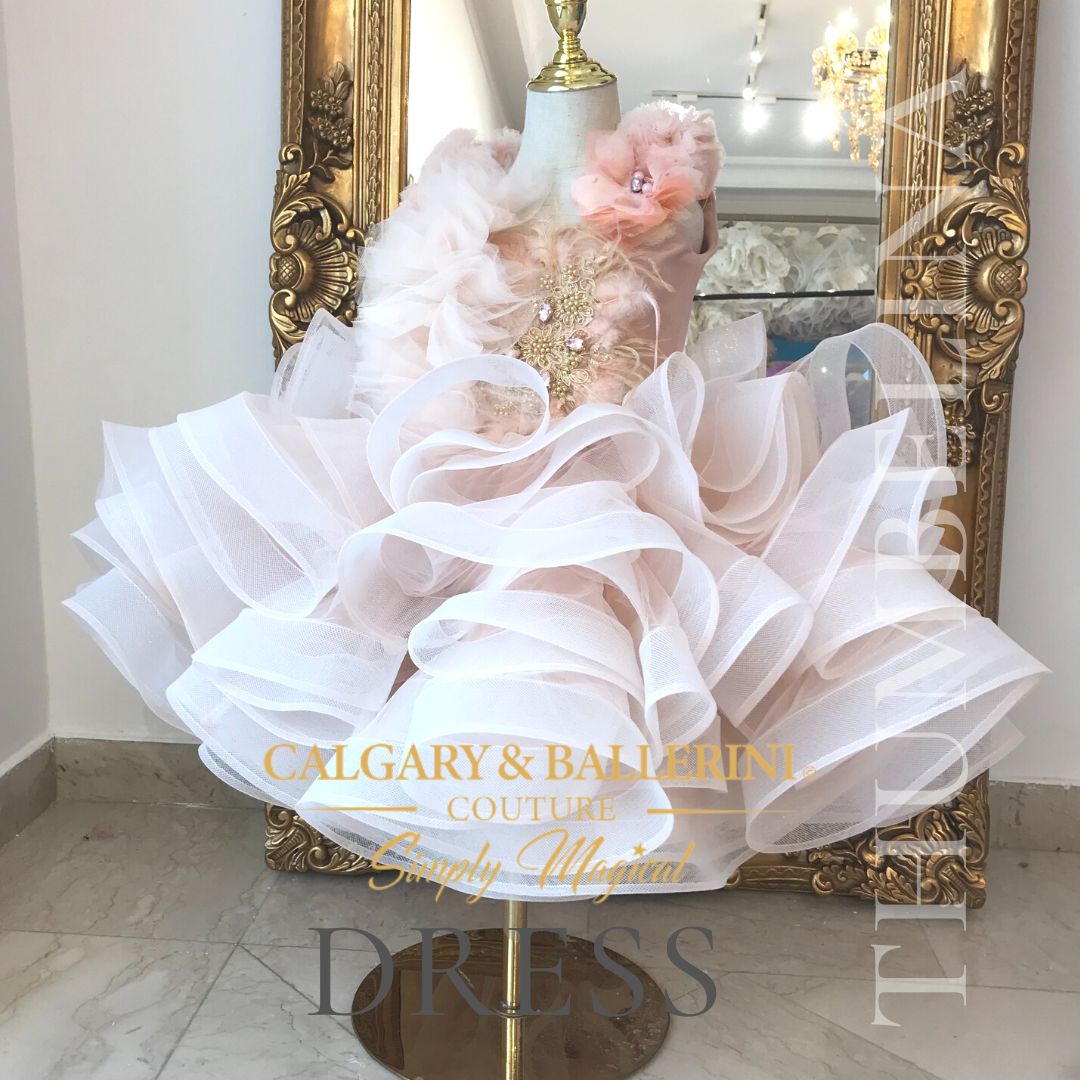  Immerse your little one in the enchanting world of Thumbelina with our exquisite birthday dress! Delicately adorned with intricate floral embroidery, sparkling sequins, and layers of soft tulle, this dress is a perfect choice for her special day. Let her twirl and dance with joy as she embodies the spirit of this beloved fairytale character. Make her first birthday celebration truly magical with our Thumbelina-inspired dress. Shop now
