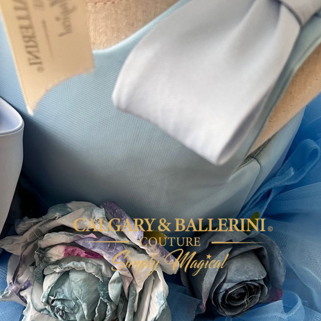 Blue feather and Flowers (Ages 6M–8Y) Kids Fairytale - FINAL SALE COUTURE