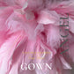 Pink Dress for Toddler Girl close up of feathers 