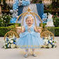 Blue Cinderella Princess Dress Baby Girls