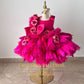Pretty in Pink Malibu Dress (Ages 6M–10Y) Kids Party Outfit with Feathers