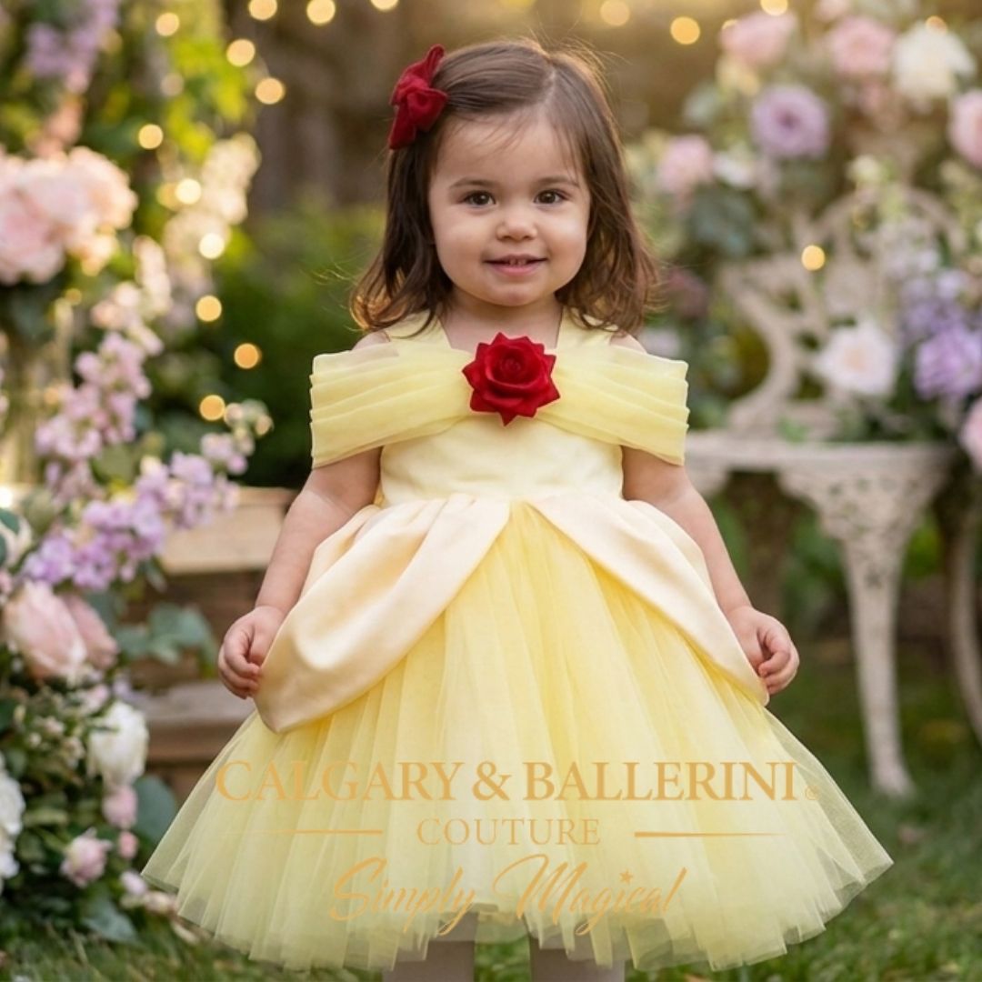 Yellow Rose Princess Dress