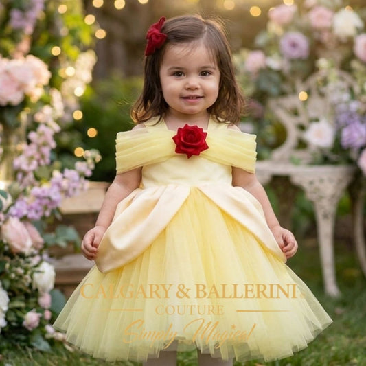 Yellow Rose Princess Dress
