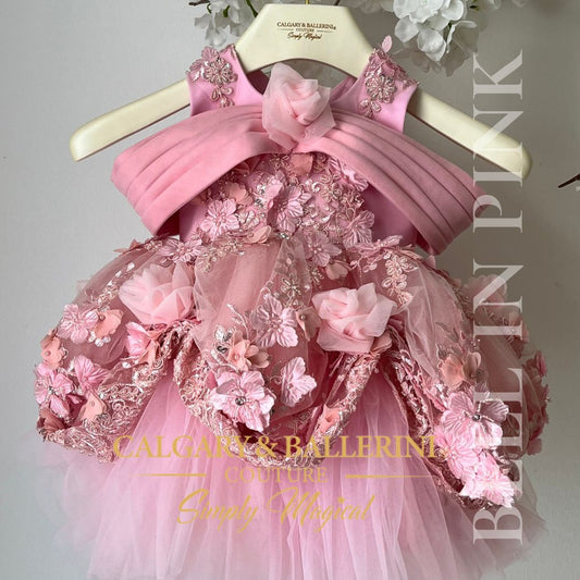 belle dress in pink outfits for first birthday shop Easter dress for girls 