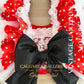 Whimsical red polka dot toddler dress with tulle layers for first birthday photoshoo