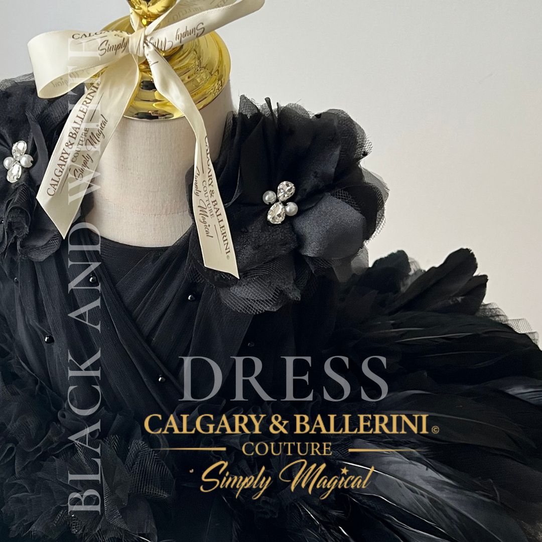 Feather Dress for Girls Black & White for Luxury Weddings (Ages 116) Feather Dress for Girls Black & White for Luxury Weddings (Ages 116) Feather Dress for Girls Black & White for Luxury Weddings (Ages 116) Feather Dress for Girls Black & White for Luxury Weddings (Ages 116)