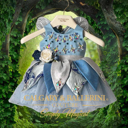 Pinocchio Blue Fairy Kids Costume & Wings (Ages 1–6 yrs) | Couture